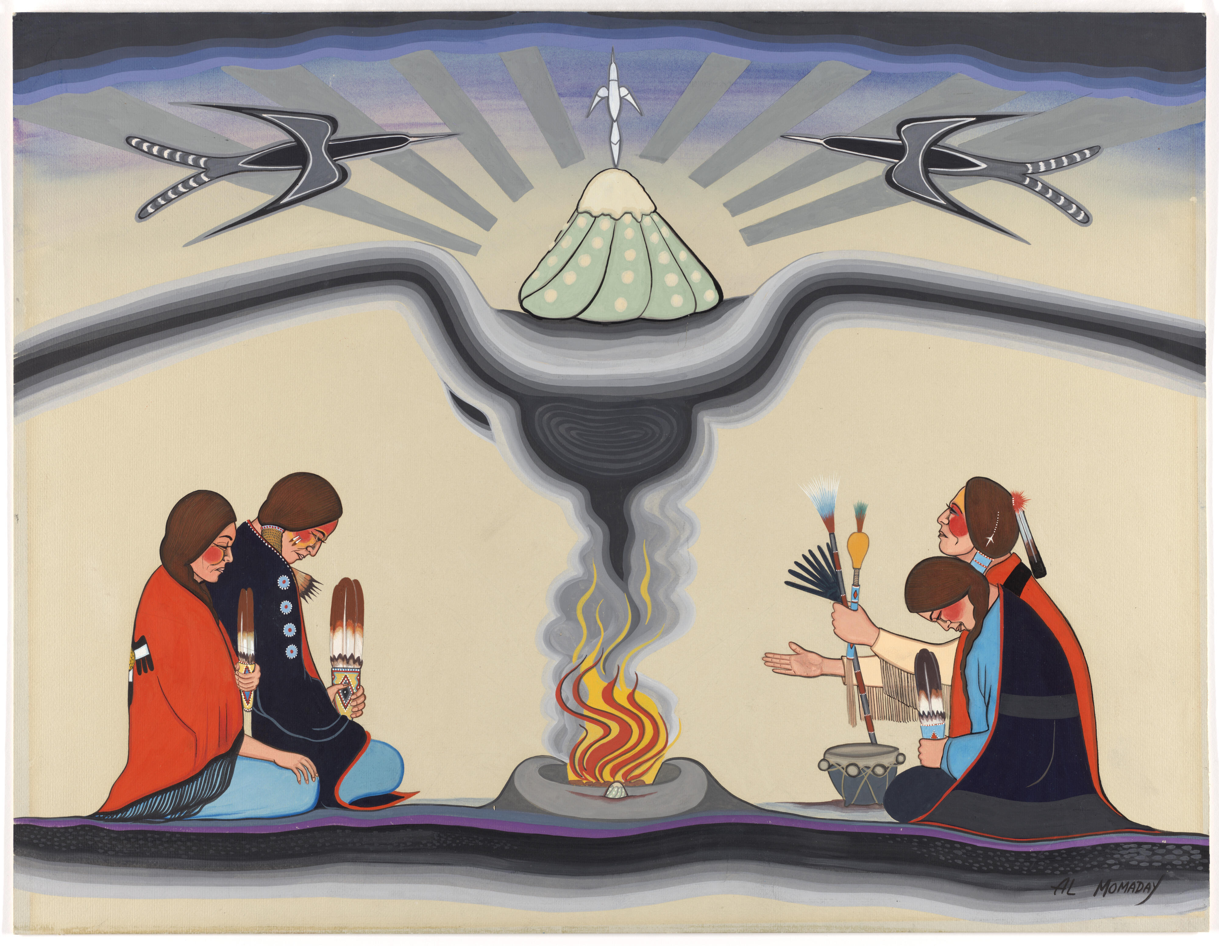 peyote-ceremony-alfred-momaday-gilcrease-museum